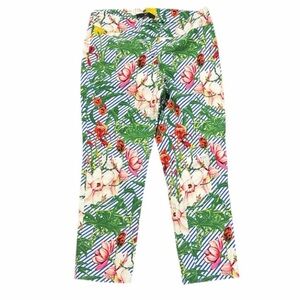Floral Print Pull On Pants size 14
